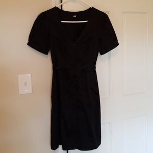 Very black cotton dress